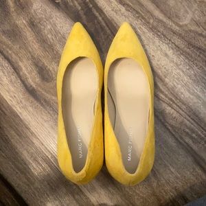 A yellow high heel from Marc Fisher
